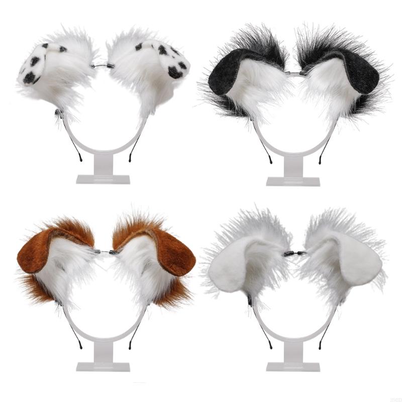 Pet Supplies Store - 39bdのぬいぐるみヘッドバンド毛皮のような動物の耳筋肉体カワイイヘアフープハロウィーンコスプレヘッドピースパーティー用品