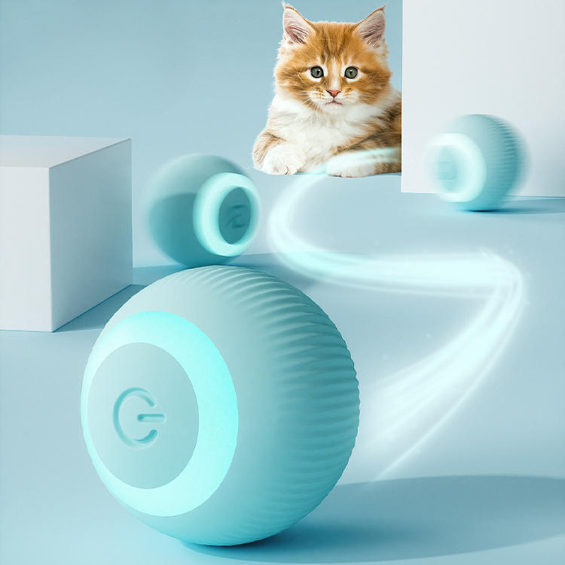 Interactive Cat Toy - 猫用インタラクティブボール スマートキャットトイ 電子インタラクティブキャットトイ 室内自動回転マジックボール ペットアクセサリー