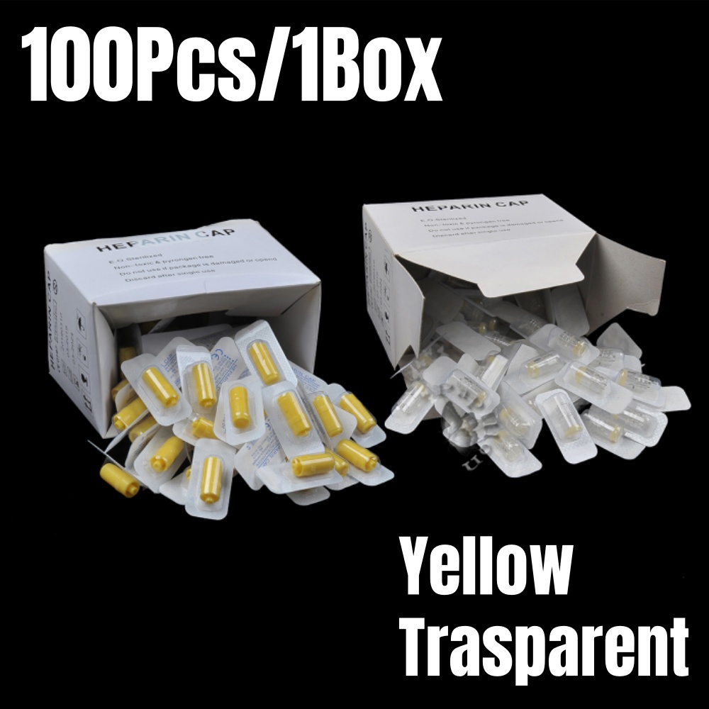 Pet Supplies Store - 100 個/箱ヘパリンキャップ IV 使い捨てカニューレヘパリンキャップ犬猫ペット獣医用品医療用ヘパリンキャップ