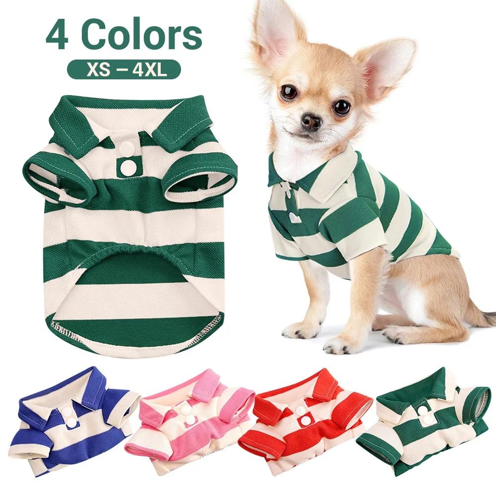 Pet Supplies Co - 小型犬と大型のペット用カジュアルTシャツ,犬の服,キワワ,パグコスチューム,ヨロクシャーの服,夏