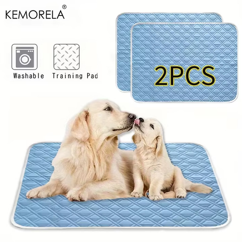 Calming Dog Bed - KEMORELA 2 個犬冷却マット夏ペット冷感ベッド特大小型犬用ペットアクセサリートレーニングマット洗えるマット