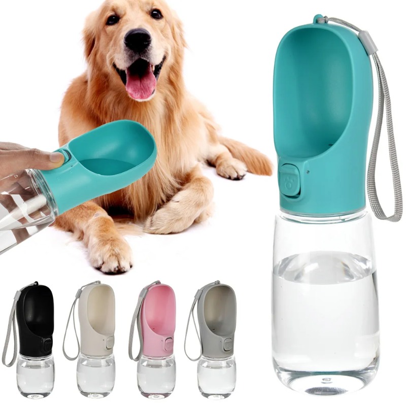 Pet Supplies Co - ペット用携帯大型犬用ウォーターボトル、小型犬・大型犬用、屋外ハイキング用、漏れ防止子犬用ドリンクボウル、ゴールデンレトリバー用品
