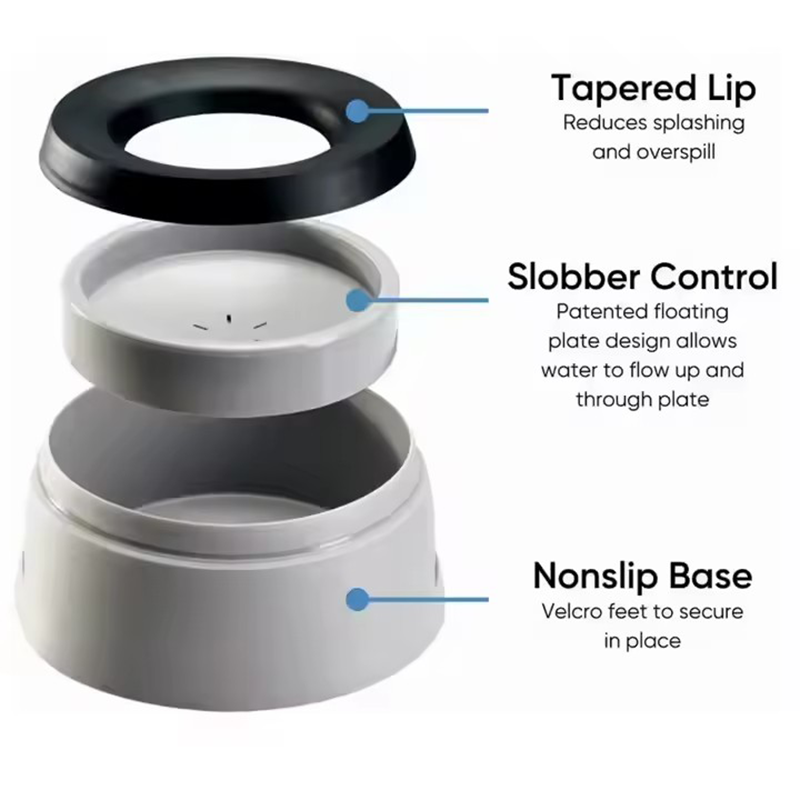 プラスチック製のこぼれ防止犬用ボウル旅行用フローティングデザ - Pet Supplies Co のレビューと価格