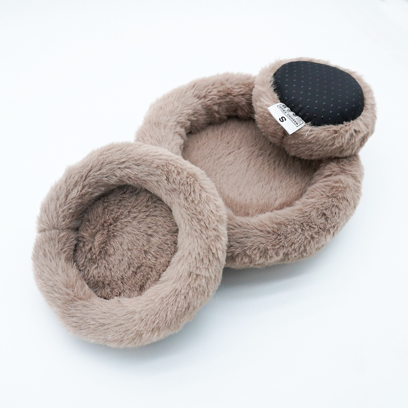 柔らかいペット用猫ベッドパッド、暖かいフェイクファー犬用落ち - Calming Dog Bed のレビューと価格
