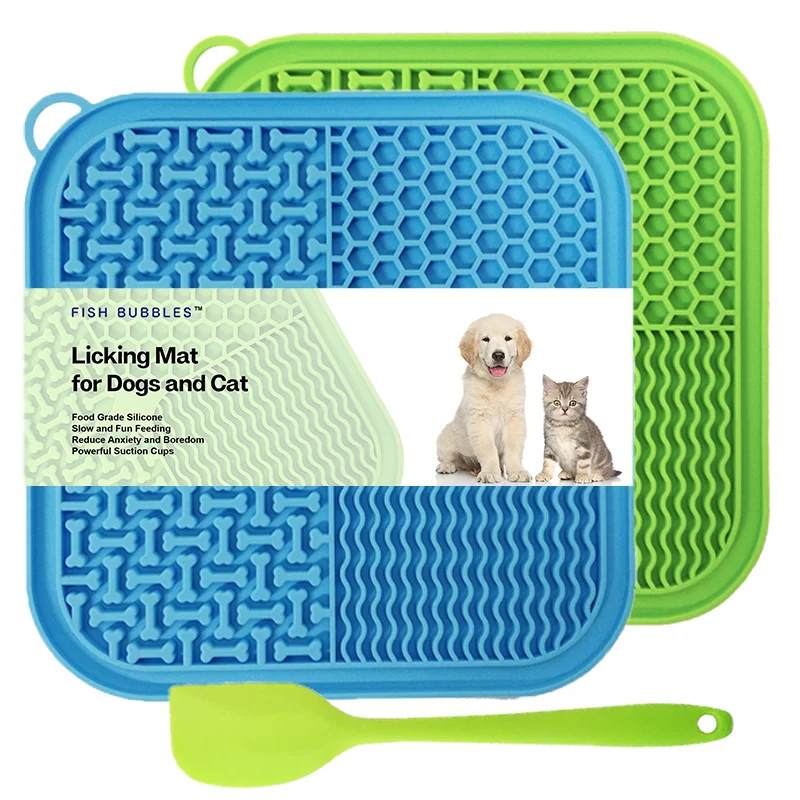 犬と猫のためのスライキングマット、吸盤付きプレミアムリックパ - Slow Feeder Dog Bowl のレビューと価格