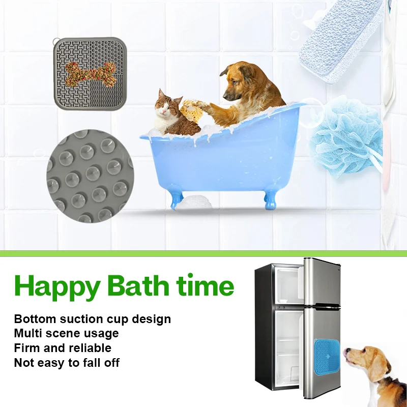 犬と猫のためのスライキングマット、吸盤付きプレミアムリックパ - Slow Feeder Dog Bowl のレビューと価格