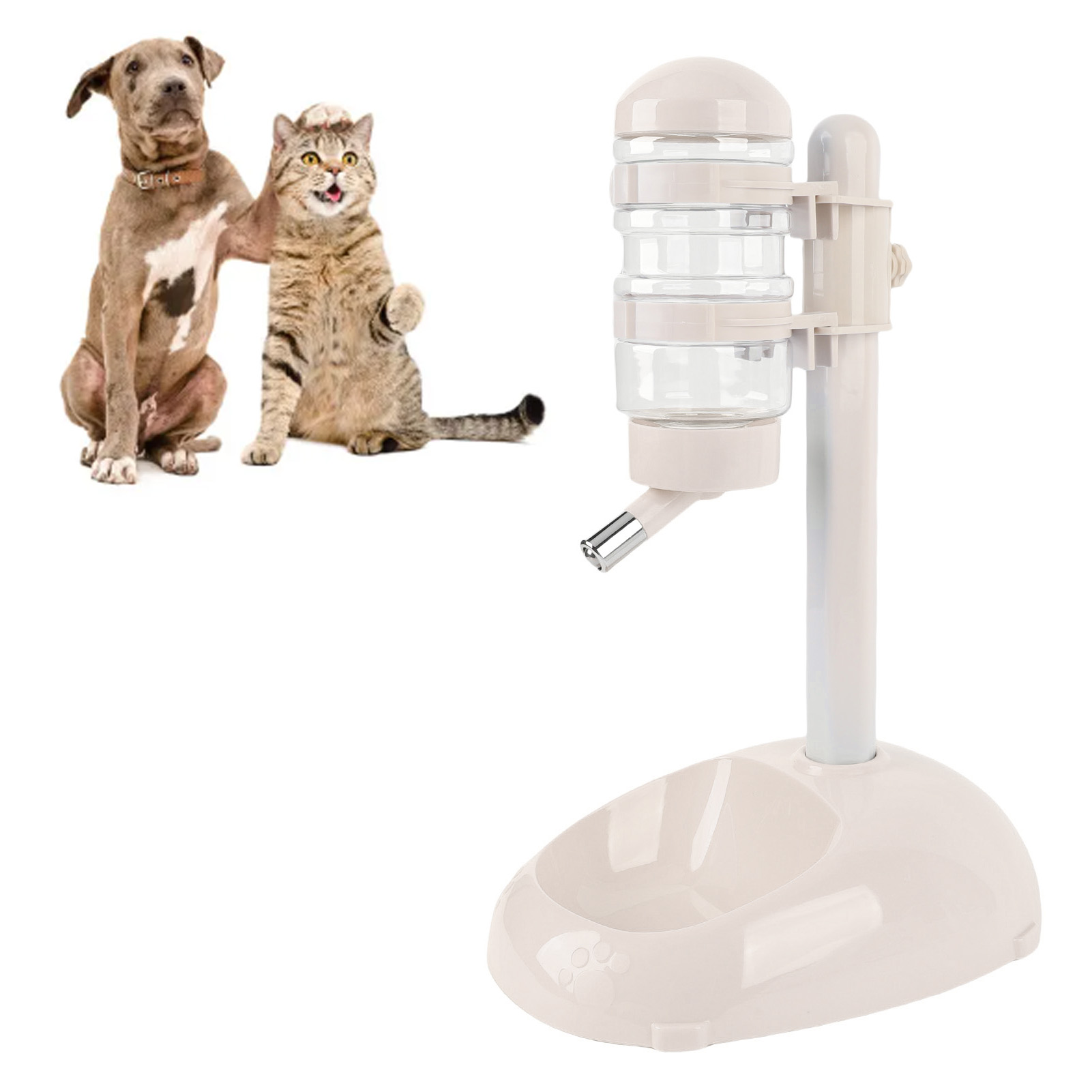 ボウルボトルスタンディングディスペンサーお手入れ簡単高安定性 - Slow Feeder Dog Bowl のレビューと価格