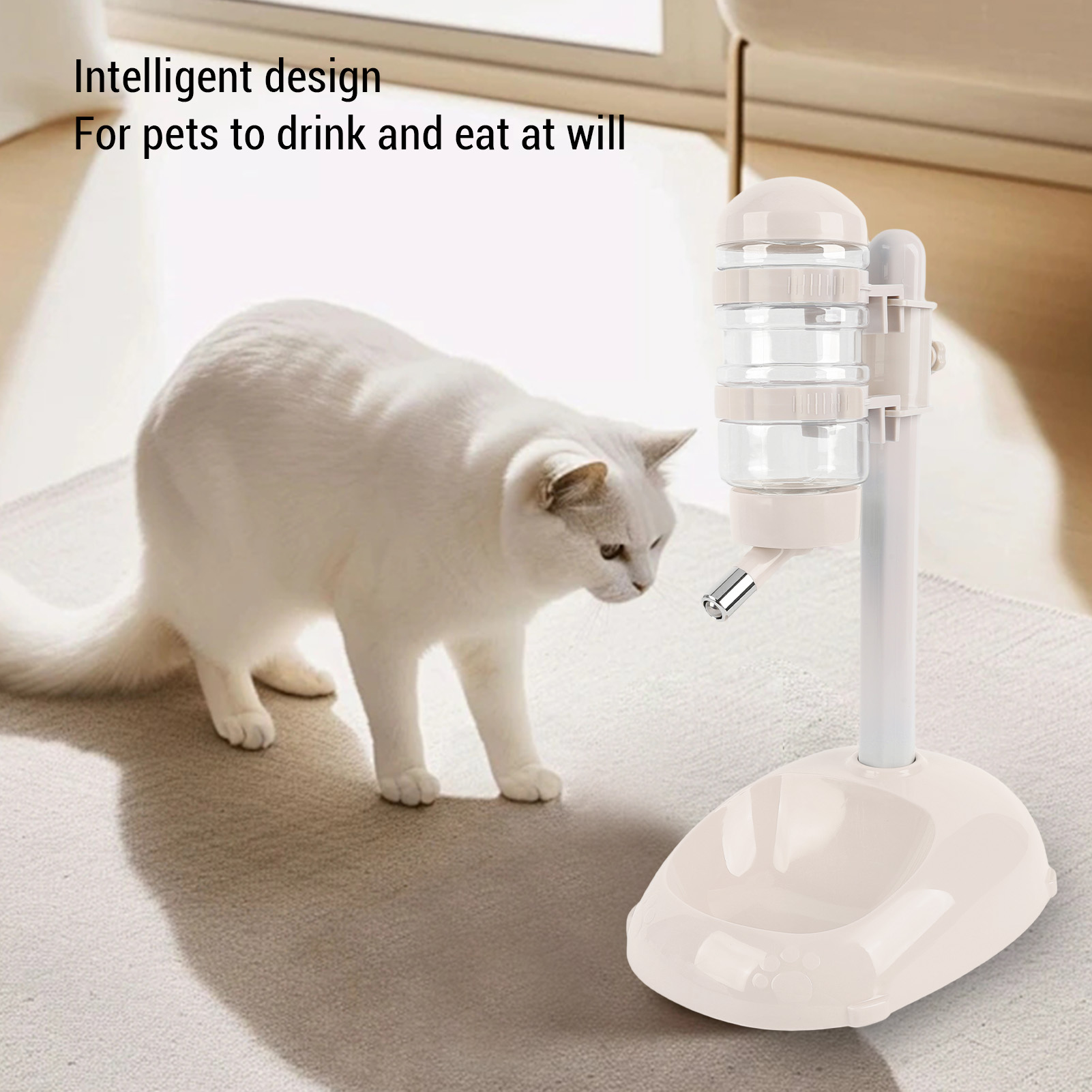 ボウルボトルスタンディングディスペンサーお手入れ簡単高安定性 - Slow Feeder Dog Bowl のレビューと価格