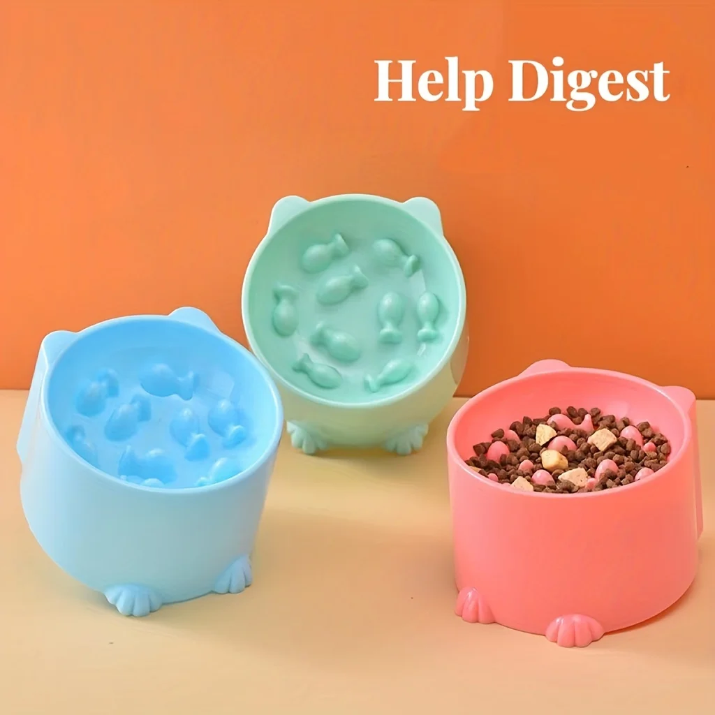 猫用フードボウル、ライスボウル、スローフード、ハイフィート、 - Slow Feeder Dog Bowl のレビューと価格