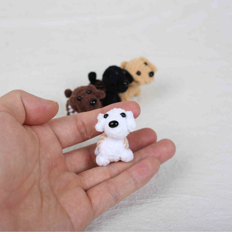 ミニパピーシリーズかぎ針編みキーホルダー、小さな犬のキーチェ - Pet Supplies Store のレビューと価格
