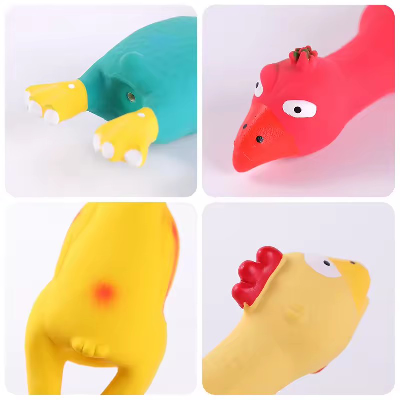 かわいい犬のきしむおもちゃ ラテックス 鶏の形 耐久性のある - Pet Supplies Co のレビューと価格
