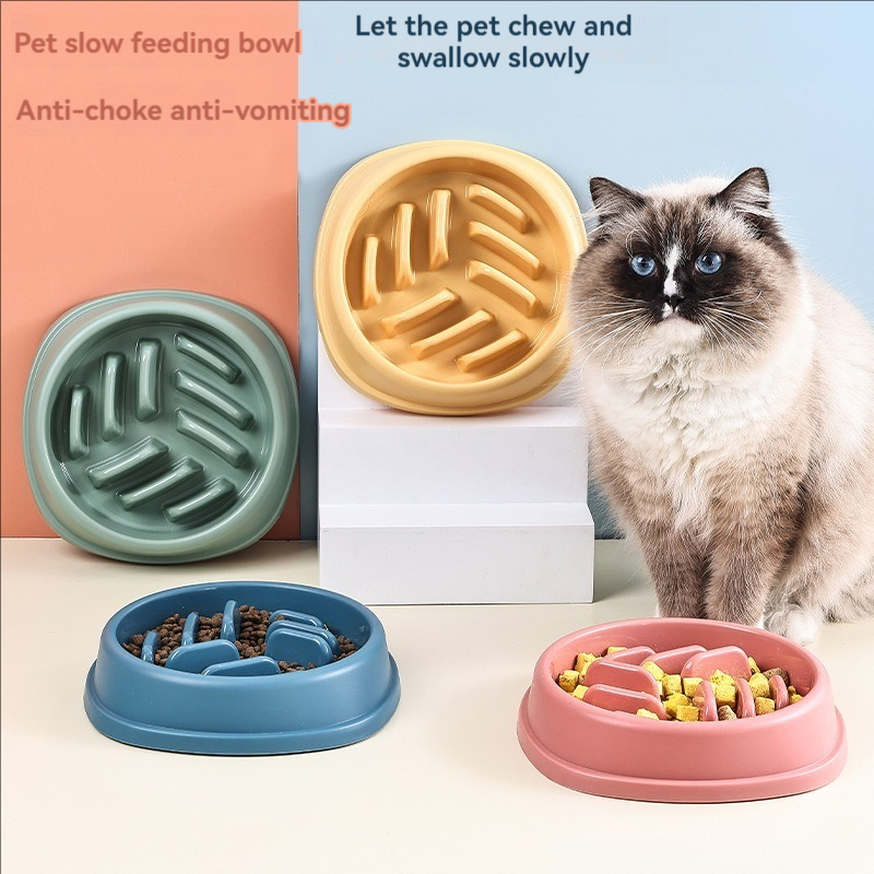 ペット用品 犬と猫 スローフードボウル パズル 窒息防止 滑 - Slow Feeder Dog Bowl のレビューと価格