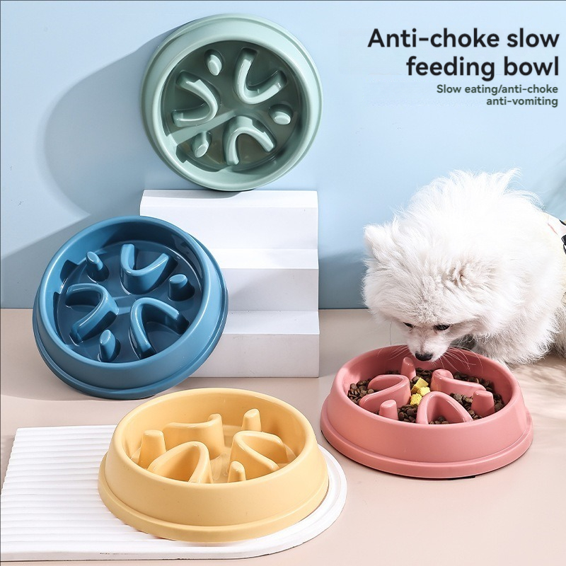 ペット用品 犬と猫 スローフードボウル パズル 窒息防止 滑 - Slow Feeder Dog Bowl のレビューと価格