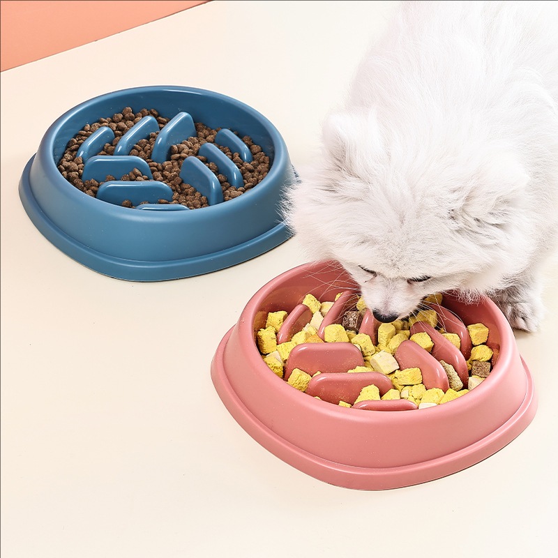 ペット用品 犬と猫 スローフードボウル パズル 窒息防止 滑 - Slow Feeder Dog Bowl のレビューと価格