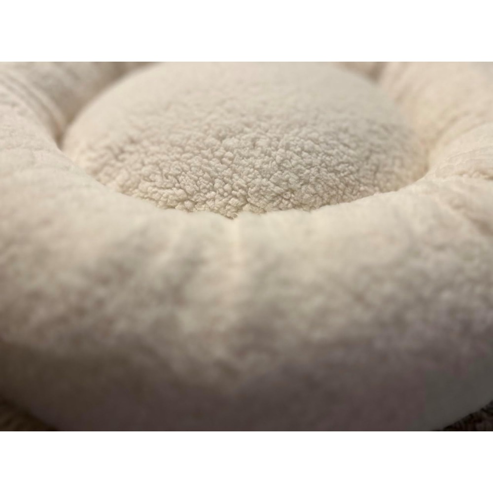 超ふわふわエンジェルヘア入りドーナツ型ペットベッド – 小型 - Calming Dog Bed のレビューと価格