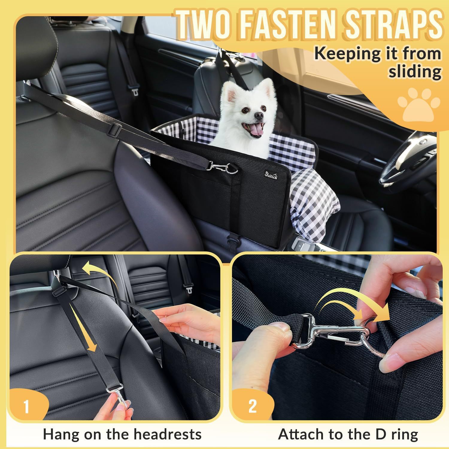 車載ペットカーシート 携帯用小型犬用グリッドシート ソフトク - Calming Dog Bed のレビューと価格