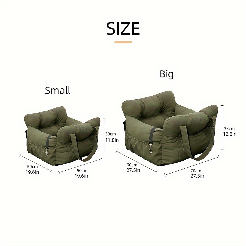 安全ベルト付き犬用カーシート - 小型犬用滑り止めペットカー - Calming Dog Bed のレビューと価格