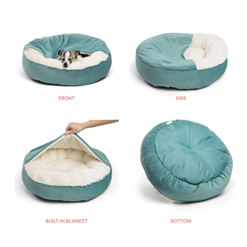 Benepaw 整形外科犬ベッド フード付きブランケット付き - Calming Dog Bed のレビューと価格