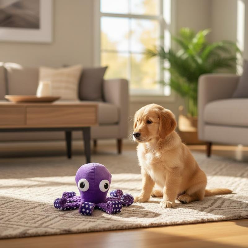 タコの鳴き笛入りペットおもちゃ 無臭で噛みつきにくい噛むおも - Interactive Cat Toy のレビューと価格