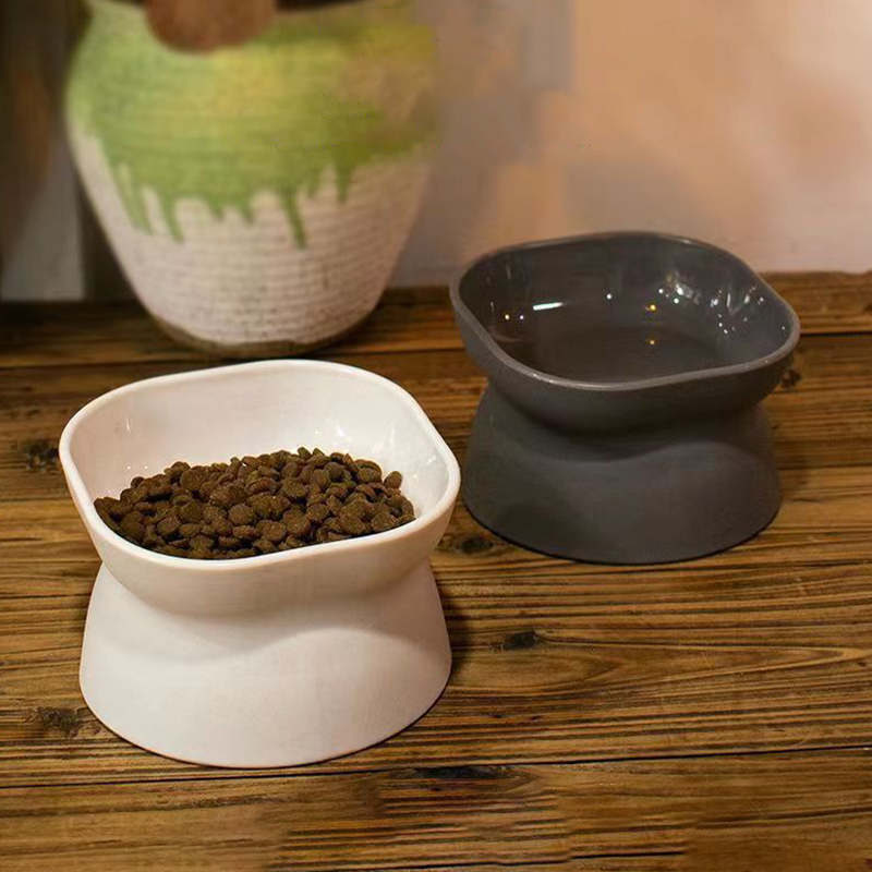 両用猫/犬フードボウル、高めの嘔吐防止猫フィーダーひげストレ - Slow Feeder Dog Bowl のレビューと価格