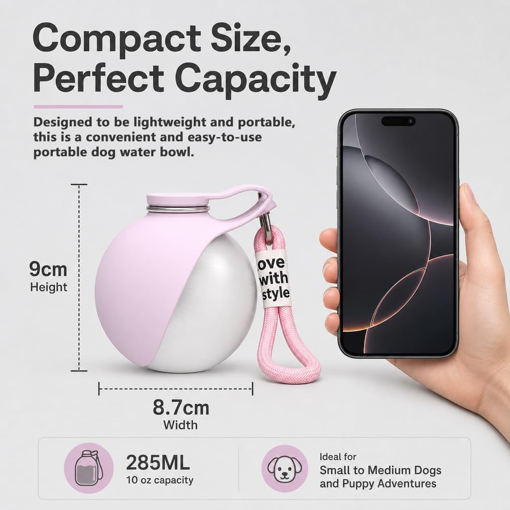 小型犬、大型犬、猫用の携帯用犬用ウォーターボトル、屋外用漏れ - Pet Supplies Co のレビューと価格
