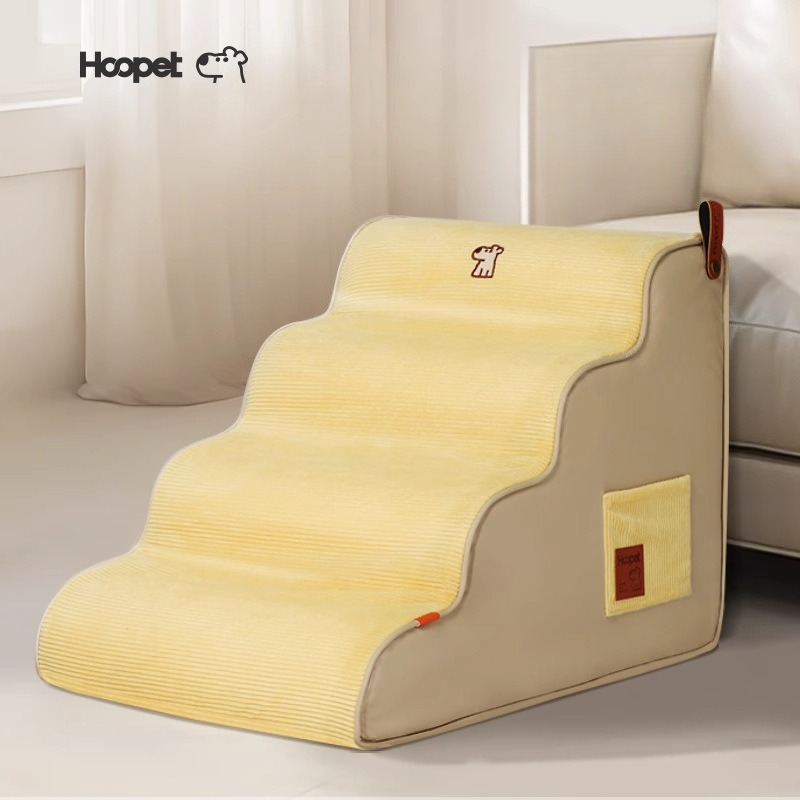 ペット用階段 犬猫用はしご 取り外し可能で洗えるカバー付き  - Calming Dog Bed のレビューと価格