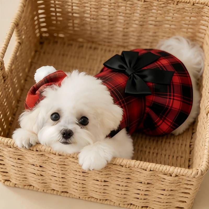 ペット犬服チェック柄シャツスーツネクタイガウン春夏子犬コート - Pet Supplies Co のレビューと価格