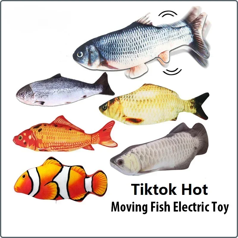 ペットの猫のおもちゃシミュレーション電動魚内蔵充電式バッテリ - Interactive Cat Toy のレビューと価格